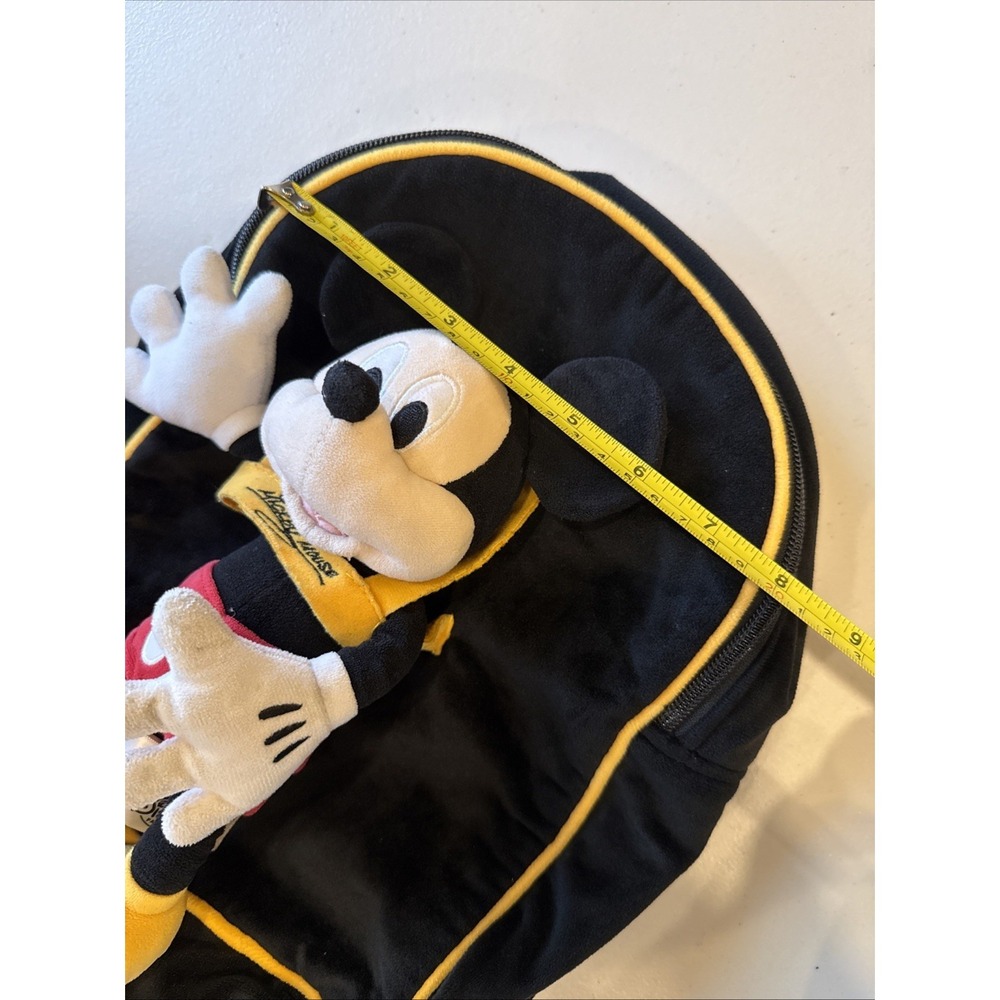 Disney Parks Soft Mickey & Minnie Mouse  Backpack W/ Attached Soft Plush Toy - Picture 8 of 9